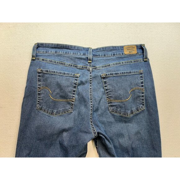 Levis Gold Signature Mid Rise Skinny Jeans Mens 32Wx30L Blue Denim Medium Wash - Picture 8 of 10